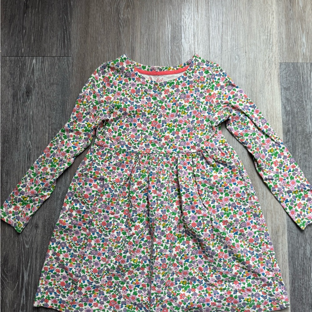NWT Mini Boden Long Sleeve Fun Jersey Dress